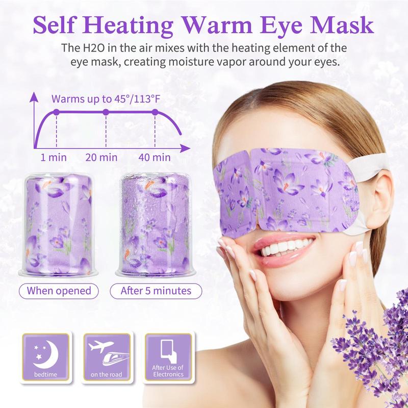 Steam Eye Mask, Lavender Extract Eye Mask, Eye Care Mask, Eye Relaxation Mask, Sleep Mask, Skin Care Mask