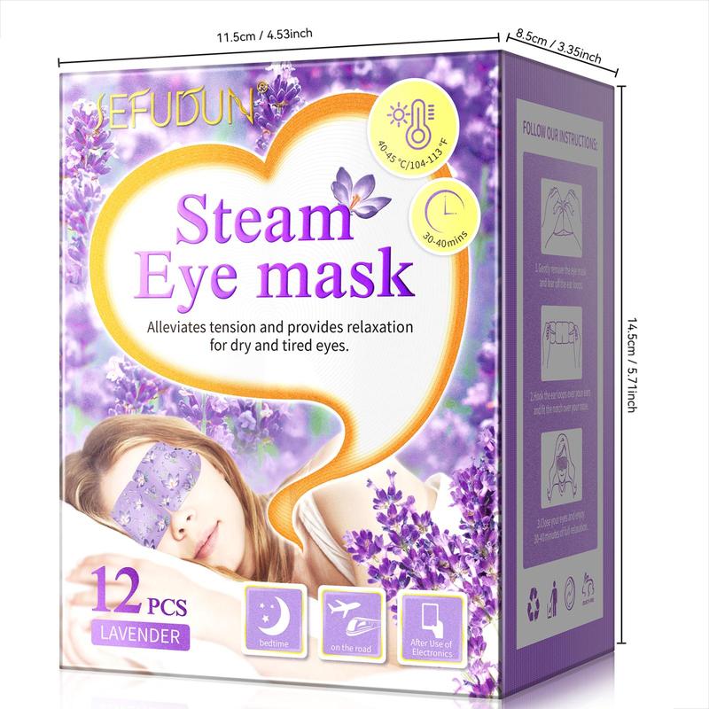 Steam Eye Mask, Lavender Extract Eye Mask, Eye Care Mask, Eye Relaxation Mask, Sleep Mask, Skin Care Mask