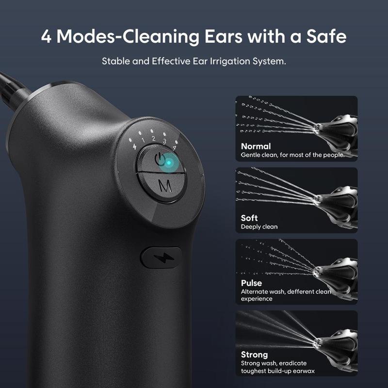 Electric Ear Cleaner Kit, 1 Set Portable USB Charging Earwax Removal Kit, Multifunctional Ear Cleansing Tool, Cordless Ear Cleaner, Gentle Ear Cleaning Machine, Body Care Products