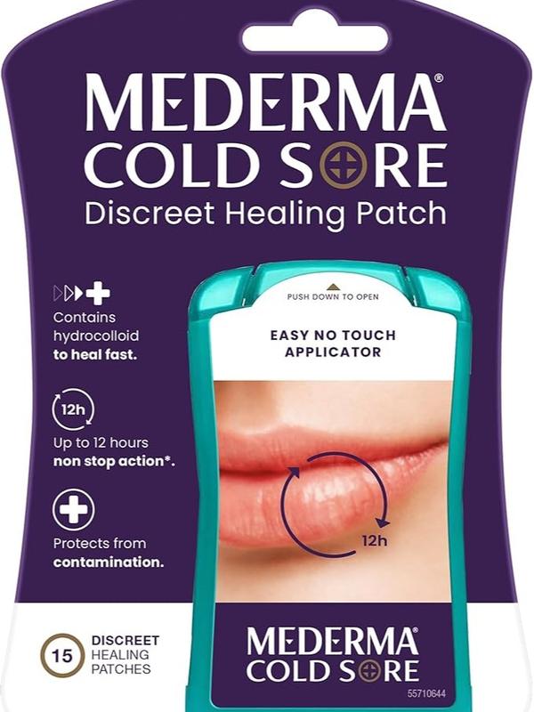 Mederma Fever Blister Discreet Healing Patch - A Patch That Protects and Conceals Cold Sores - 15 Count