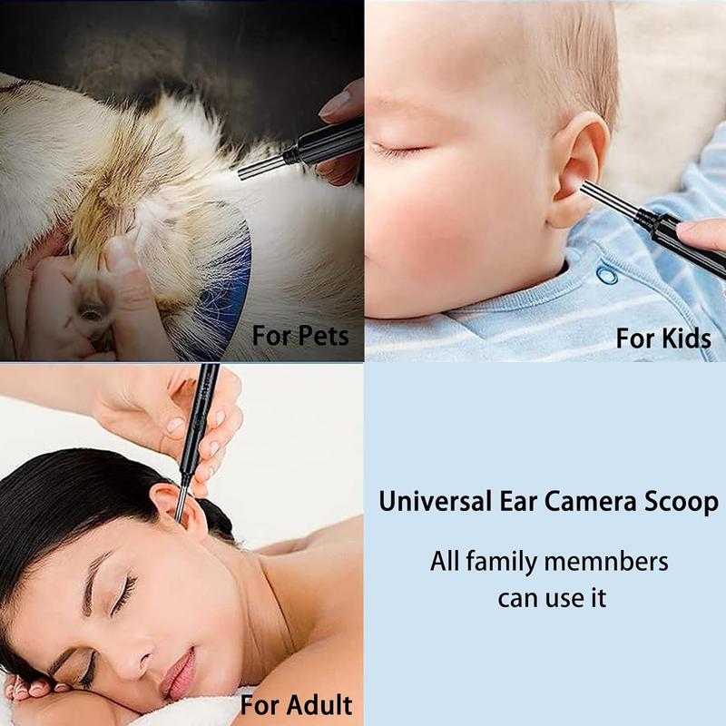 Ear Wax Removal Tool, Ear Cleaner with 1080P HD Camera, Ear Cleaning Kit with Lights, Waterproof Ear Camera with Light, Compatible with iPhone, iPad, Android