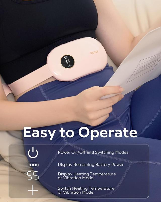 [blackfriday sale] Portable heating pad, heating pad for period cramps, Fast Heating Pad，Wearable Heating Pads for Cramps with 3 Heat，back or tummy heating pad for women and girls，Birthday Gifts for Mom Dad