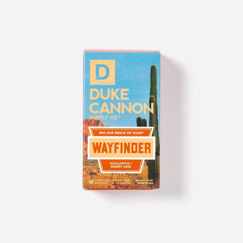 Duke Cannon Supply Co. Big Brick of Soap Wayfinder - Superior Grade, Extra Large Men's Bar Soap with Masculine Scents, Body Soap, All Skin Types, 10 oz Body Care