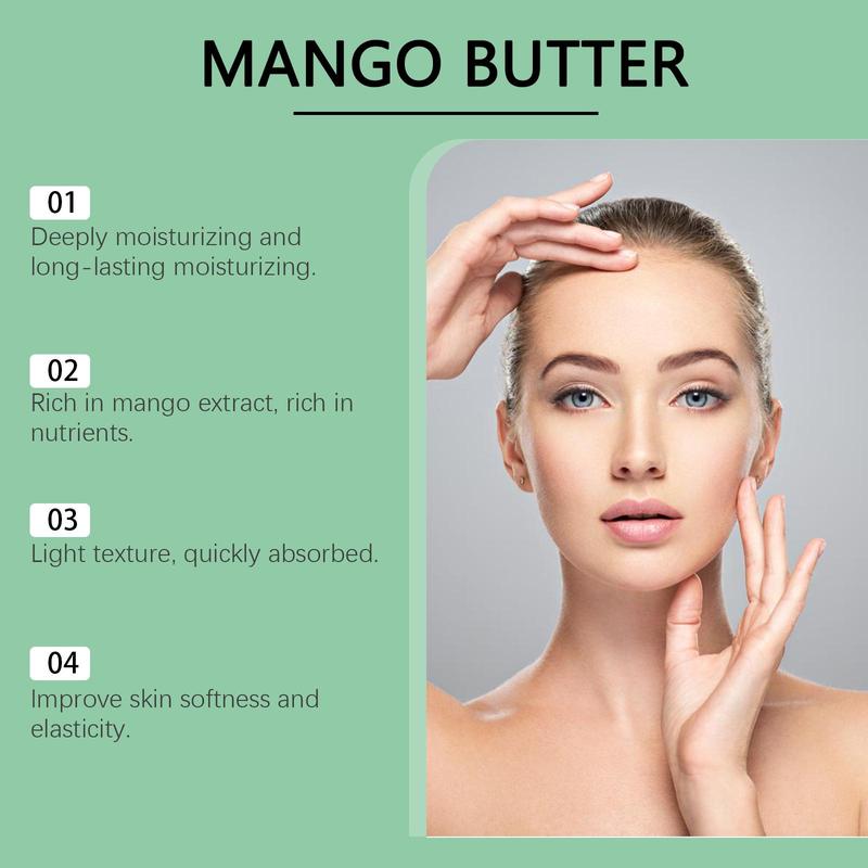 50g Mango Butter, Moisturizing Body Cream, Hydrating Body Lotion for Face, Body, Hands, Feet, Skin Care Product for Women & Men