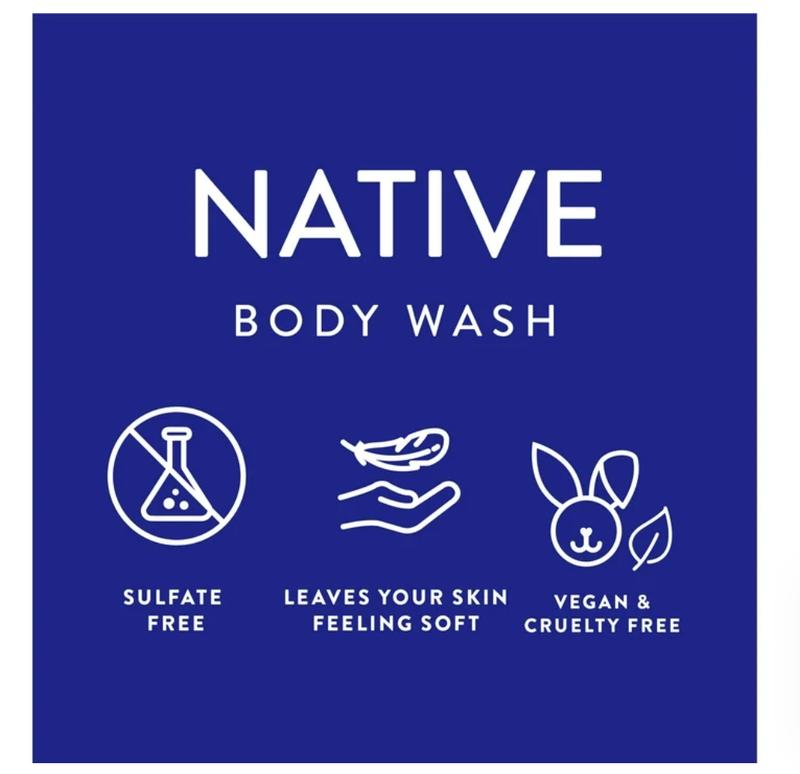 Native Limited Edition Body Wash Fresh Mistletoe, 18 oz