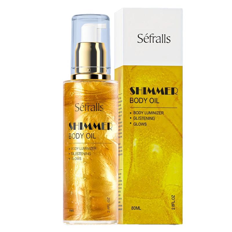 Body Shining Oil, Glossy Body Oil for Party Daily Use, Multi-use Face Body Cosmetic Oils for Women & Men, Christmas Gift