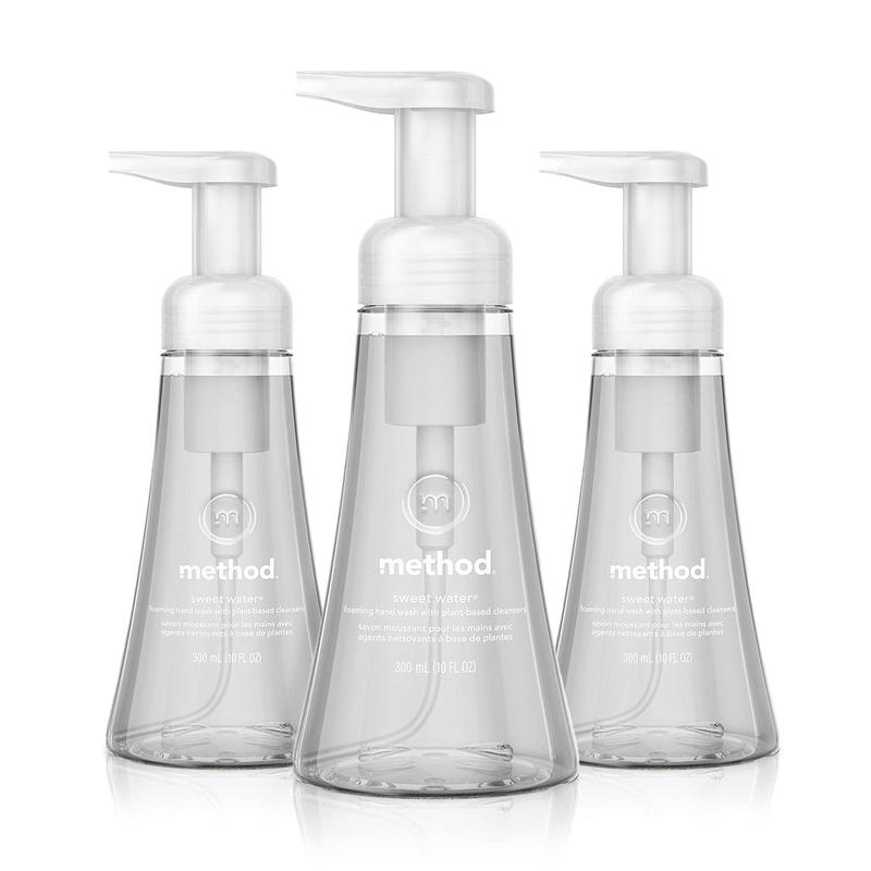 Method Foaming Hand Soap, Sweet Water, Paraben and Phthalate Free, Biodegradable Formula, 10 Fl Oz (Pack of 3) Method