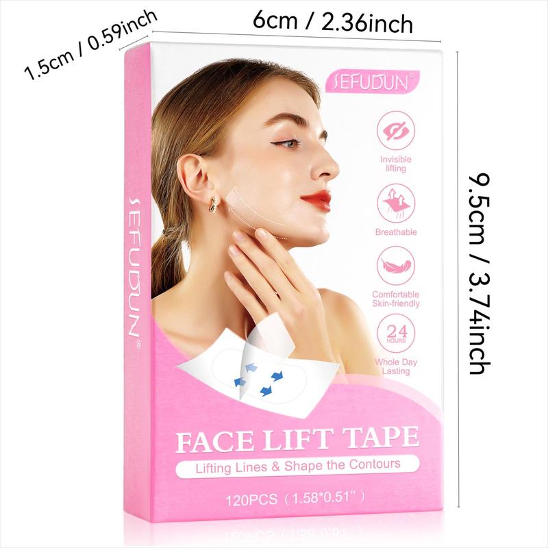 Invisible V Face Lift Tape, 120pcs box Face Lifting Sticker for Christmas Gift, Facial Skin Lifting Firming Tape, Facial Skin Care Tool for Women & Men