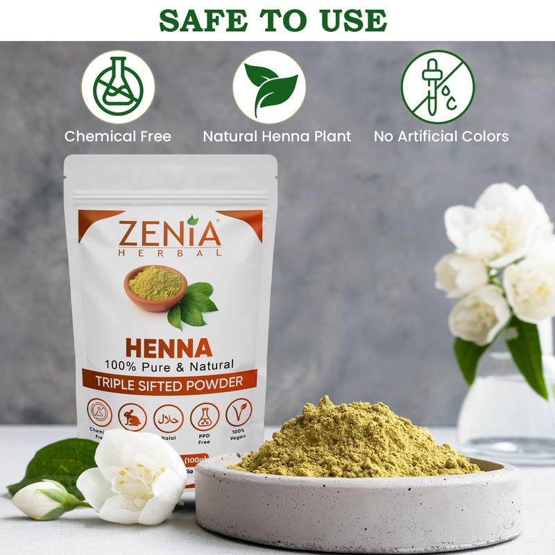 100g Zenia Pure Henna Powder Natural Hair Color   Hair Dye