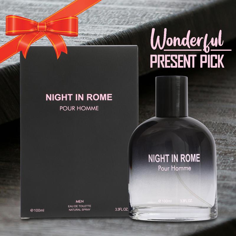 Night In Rome Pour Homme Eau de Toilette Spray Cologne for Men 100ml 3.3fl.oz - Fragrance for Men