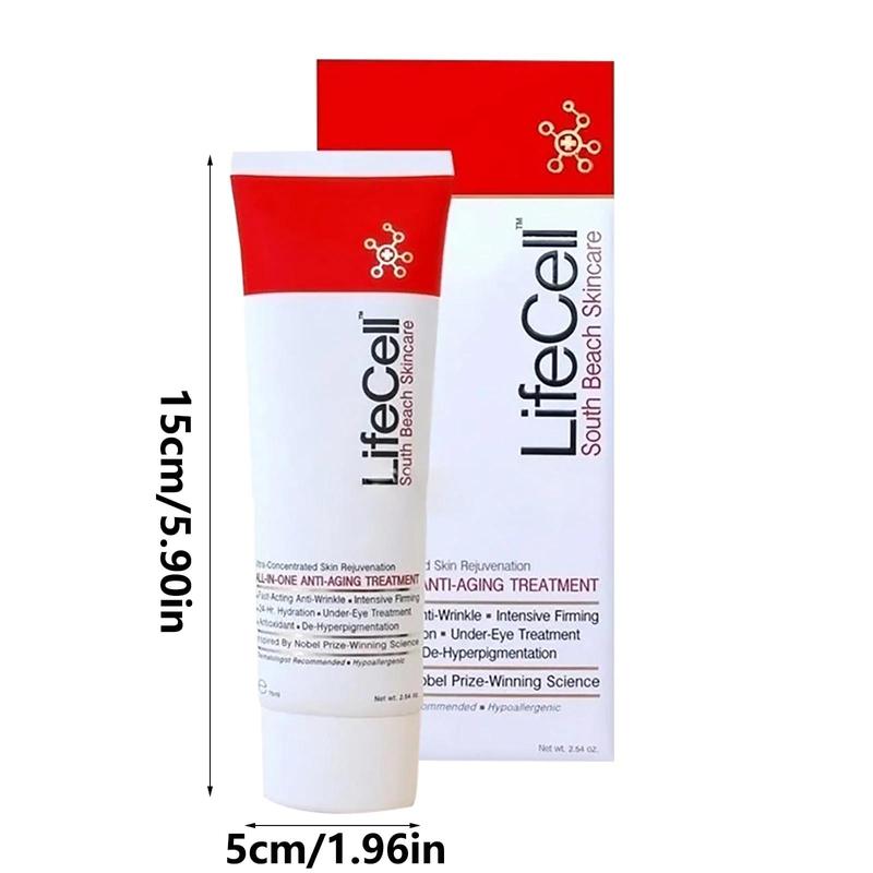 4PACK LifeCell South Beach Skincare All-in-One Anti-Aging Treatment 2.54 oz