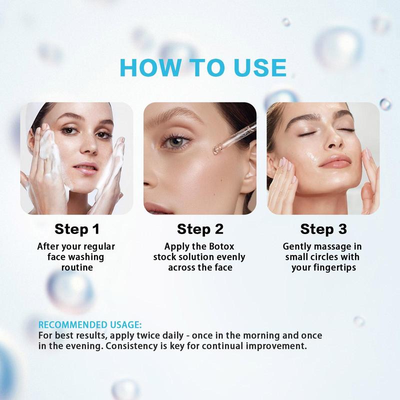 Botox Stock Solution, Skin Moisturizing & Brightening Serum, Tightening and Lifting Skin Care Product for Women & Men Daily Use