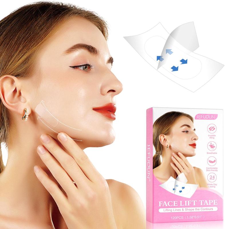 Invisible V Face Lift Tape, 120pcs box Face Lifting Sticker for Christmas Gift, Facial Skin Lifting Firming Tape, Facial Skin Care Tool for Women & Men