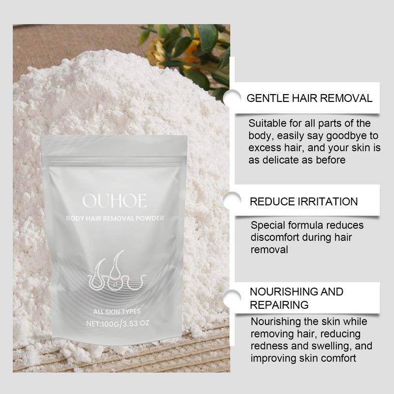 Body Hair Removal Powder Full Body Leg Hair Hand Hair Gentle cleansing Smooth and delicate skin Refreshing Hair Removal Powder Body Care