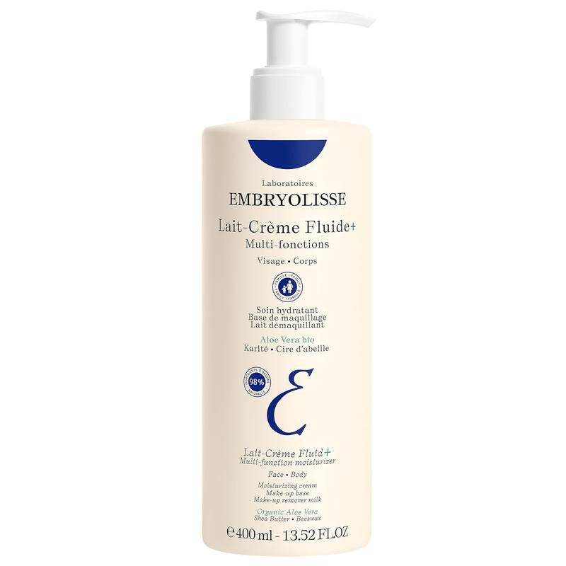 EMBRYOLISSE Lait Creme Fluid+ 13.52 fl.oz. Face & Body Moisturizer - Makeup Primer - after-sun, after-shave - Hydrating Face Moisturizer All Skin Type