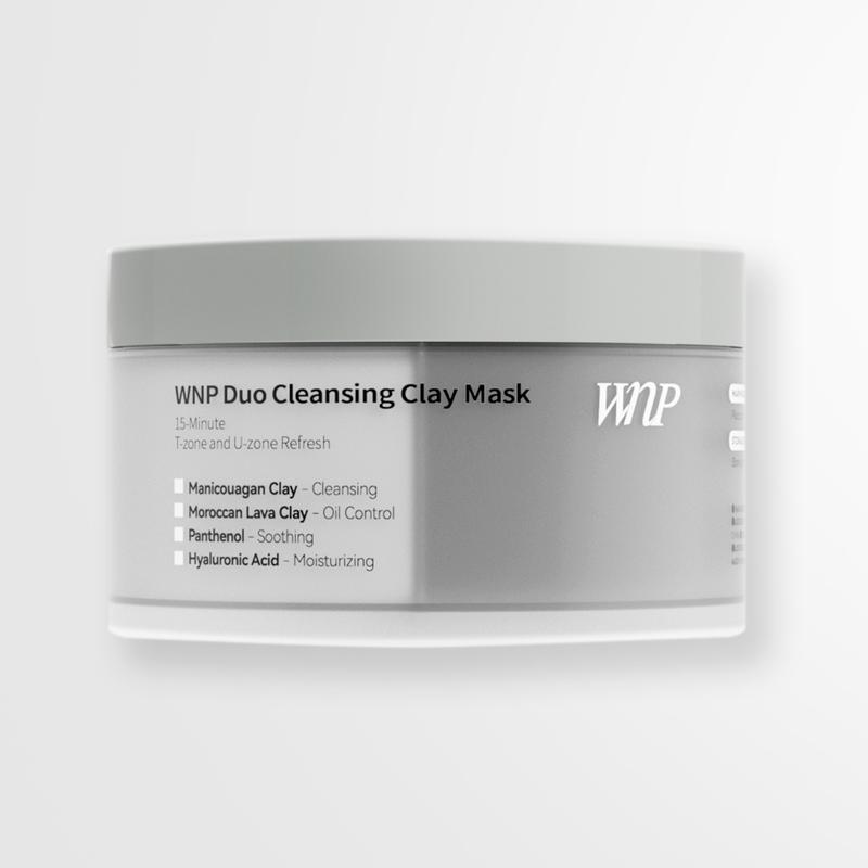 WNP Duo Cleansing Clay Mask [Vegan] | T-Zone & U-Zone Glass Skin Facial Comfort Skin Skincare