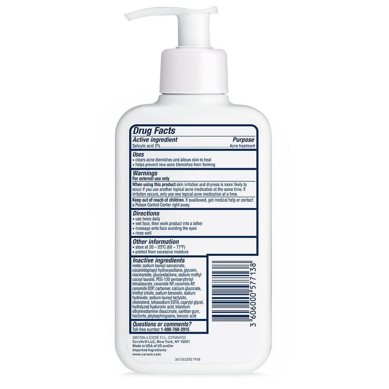 CeraVe Acne Control Cleanser | Acne-Prone Oily Skin