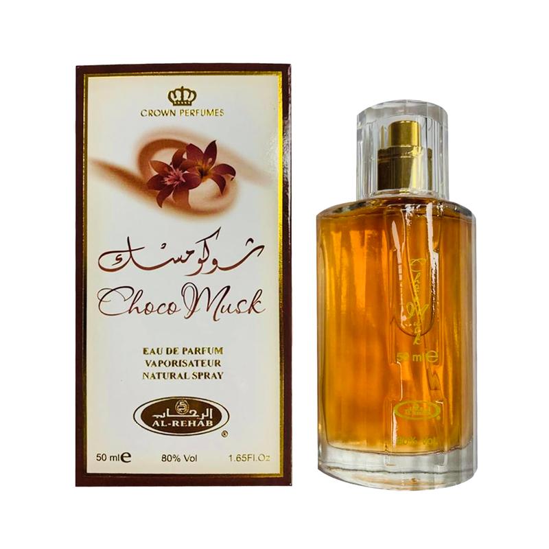 Choco Musk Eau de Parfum Spray for Women 1.7 Oz   50 ml Perfume by Al-Rehab