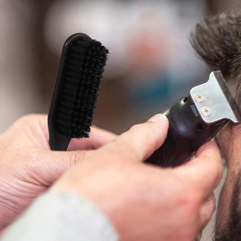 Men's Beard Styling Tools, 4 Counts set, Beard Brushes & Hair Combs & Broken Hair Cleaning Brush & Beard Shaver Holder (Blades Not Included)