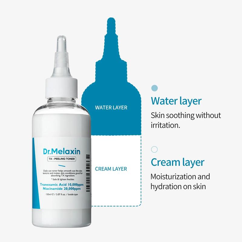 Dr. Melaxin - TX Peeling Toner 150ml | BRIGHTENING TONER WITH NANO TRANEXAMIC ACID FOR UNEVEN SKIN TONE & HYPERPIGMENTATION