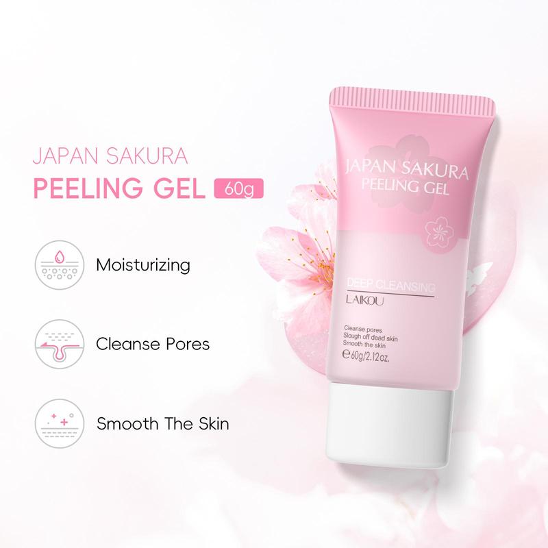 Cherry Blossom Exfoliating Face Scrub, Sakura Facial Scrub Exfoliator, Deep Cleansing Face Cleanser, Deeply Hydrate & Comfort Facial Skincare Gift