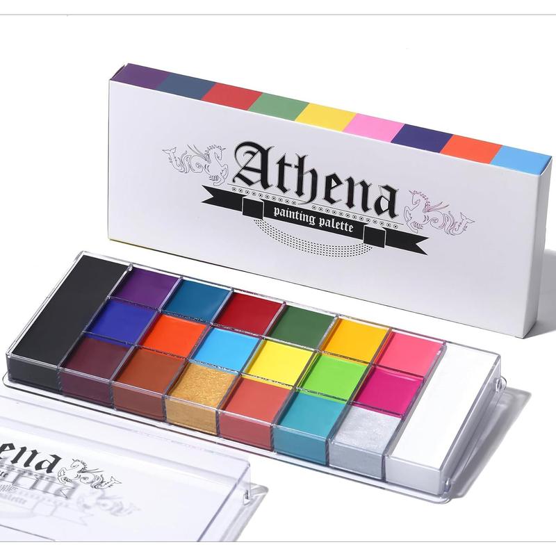 Face Body Painting Oil Painting Palette, Professional Glitter Non-toxic Safe Tattoo Halloween FX Party Artist Fancy Makeup Painting Kit