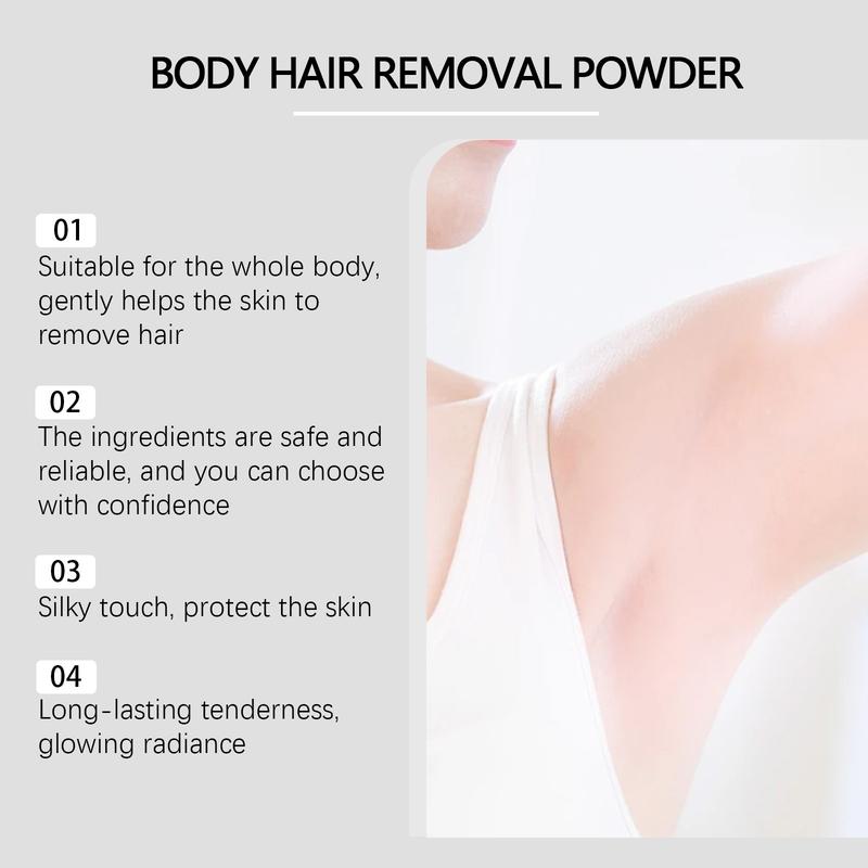 Body Hair Removal Powder Full Body Leg Hair Hand Hair Gentle cleansing Smooth and delicate skin Refreshing Hair Removal Powder Body Care