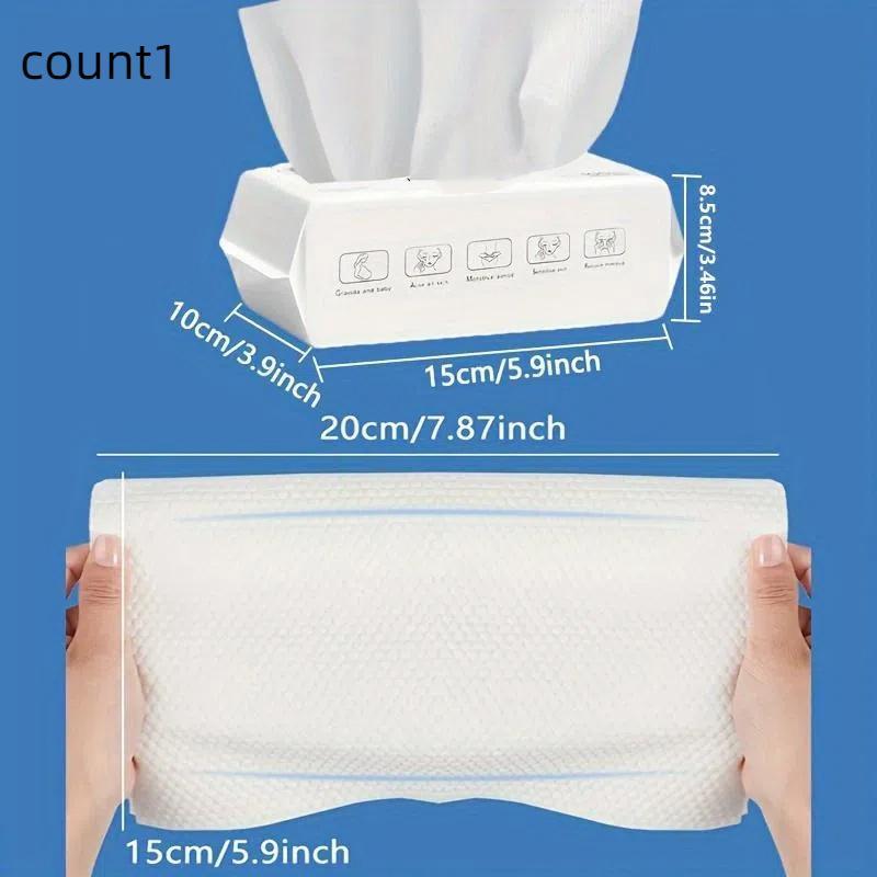 Disposable Face Towel, 1 Pack Portable Soft Facial Cleansing Towel, Multipurpose Facial Cleansing Tool for Skin Care & Makeup Removal