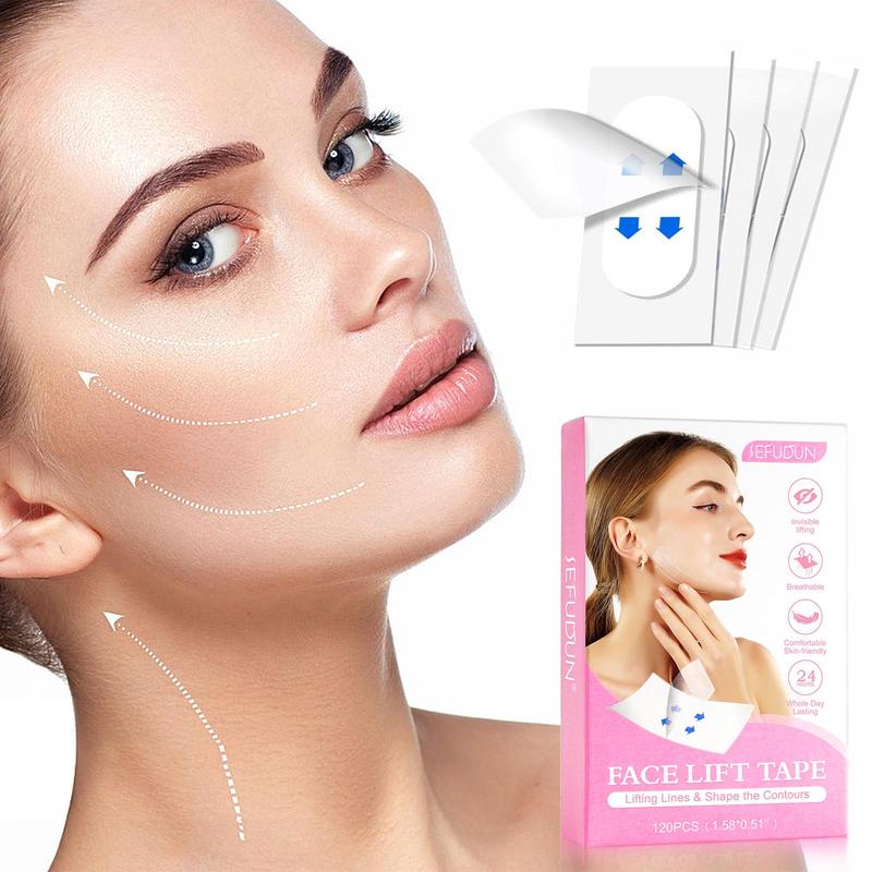 Invisible V Face Lift Tape, 120pcs box Face Lifting Sticker for Christmas Gift, Facial Skin Lifting Firming Tape, Facial Skin Care Tool for Women & Men