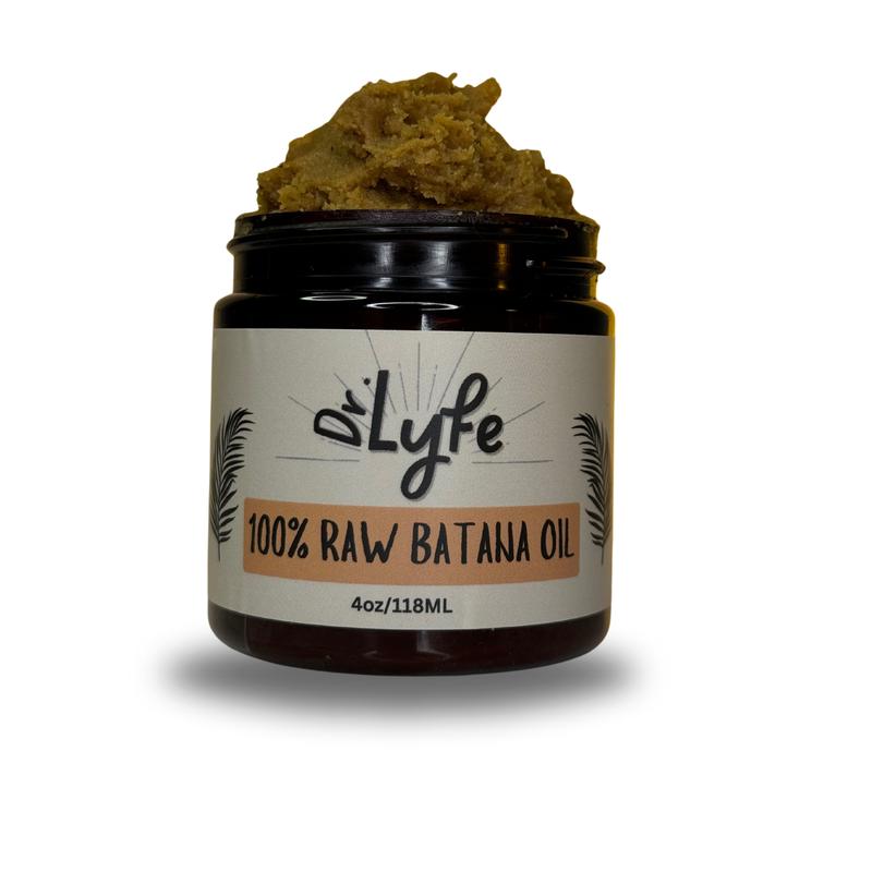 Dr.Lyfe 100% Raw Batana oil for healthier, fuller, & thicker hair. 4oz Jar