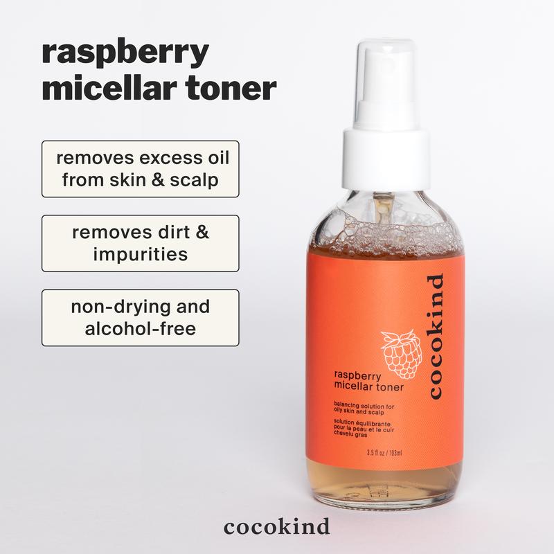 Raspberry micellar toner