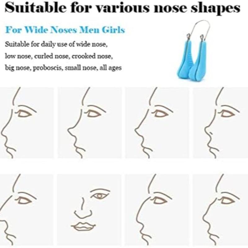 Nose Clip, 2 Counts set Nose Shaper, Nose Bridge Straightener, Nose Lifting Tool, Beauty & Personal Care Product for Women & Girls, Christmas Gift