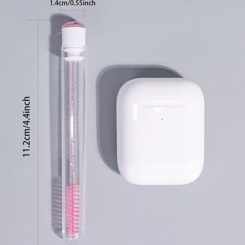 Portable Transparent Eyelash Brush Tubes, Mascara Wand Tube, Empty Eyelash Brush Tube, Eyelash Makeup Tool