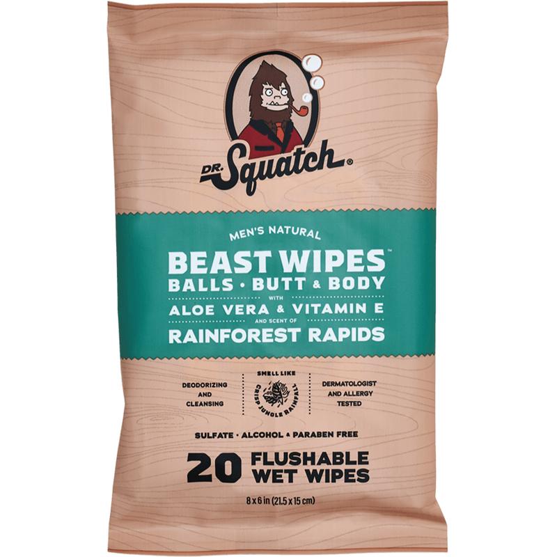 Dr. Squatch - Rainforest Rapids Wipes - Body Care for Men