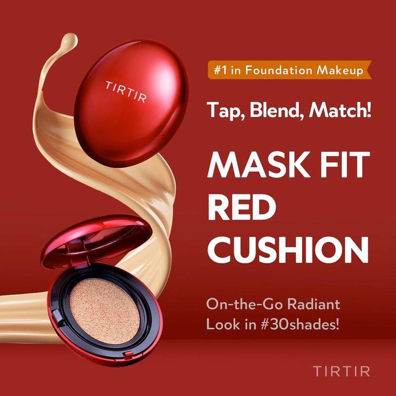 TIRTIR - Mask Fit Red Cushion REGULAR + MINI Gift Set | World's No. 1 Cushion for HOME and ON-THE-GO