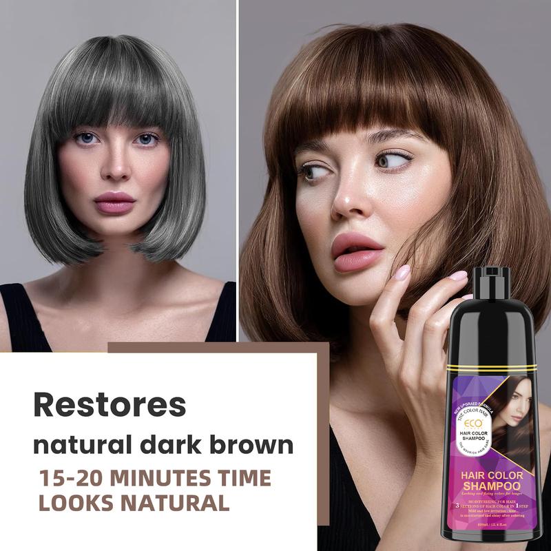 ECO Wine-Red Hair Dye, Quick-Action Hair Coloring Shampoo, Hair Care, Plant Extracts, Long-Lasting Formula Haircare Gel Nourishing