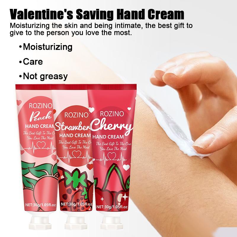 Fruit Moisturizing Hand Cream, 3pcs set Hand Lotion For Dry Skin, Hand Care Product For Women & Girls