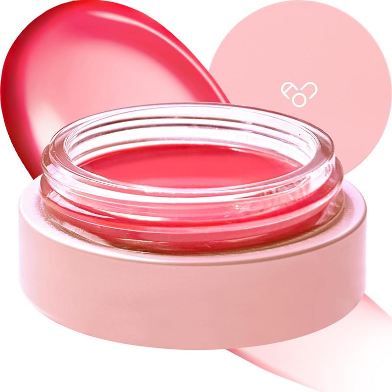 AOU GLOWY TINT BALM Tinted Lip Balm with Natural Gloss Instant Hydration for Chapped Lips 0.12Oz (01 Apple Balm)