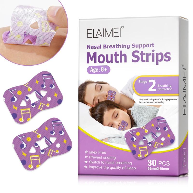 Sleep Breathing Closed Mouth Patch, 2 Boxes Mouth Strips for Prevents Snoring, Drooling, and Sleep Talking, Suitable for Adults and Children