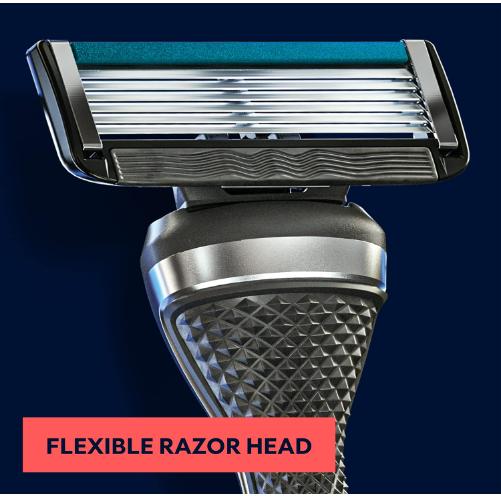 Dollar Shave Club 8 Count 6 Blade Razor Refills with Built-in Trimmer - Not Compatible with Heritage Executive Razors