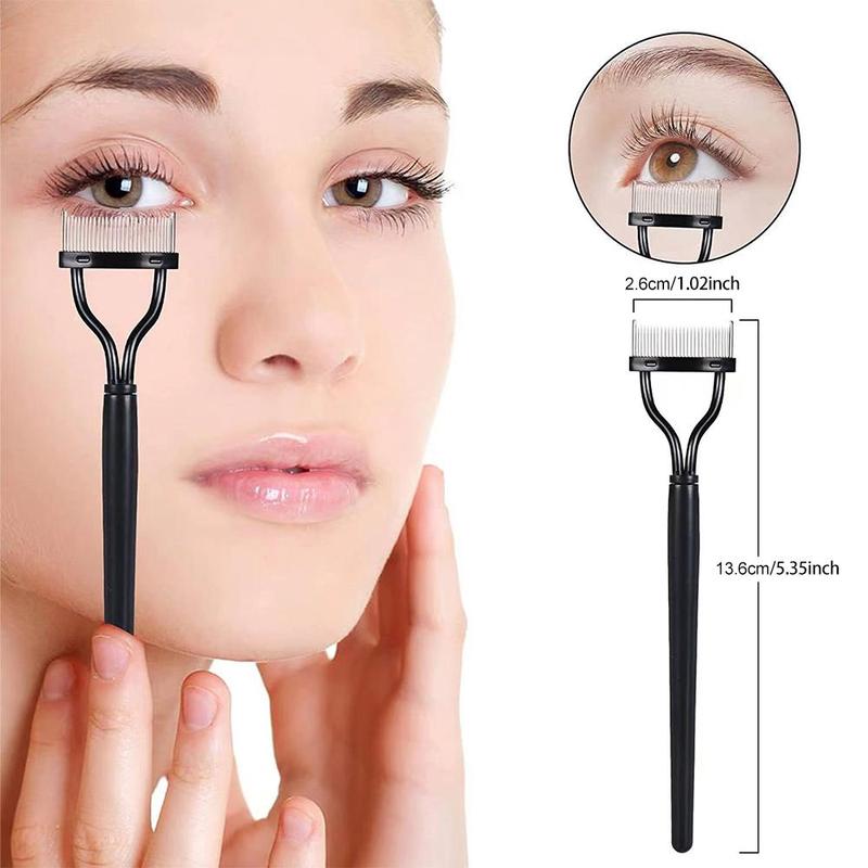 Eyelash Comb, Curved Design Eyelash Separator Eyelash Brush, Professional Makeup Tools for Women, Christmas Gift