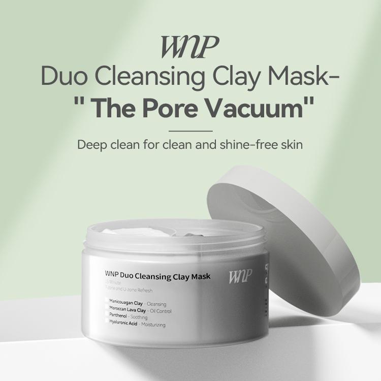 WNP Duo Cleansing Clay Mask [Vegan] | T-Zone & U-Zone Glass Skin Facial Comfort Skin Skincare