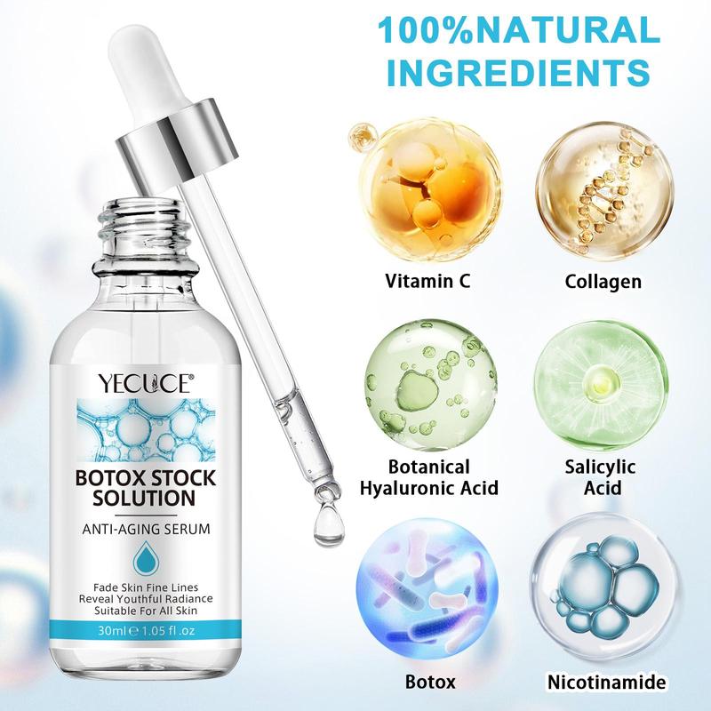 Botox Stock Solution, Moisturizing Skin Care Serum, Hydrating Skin Care Essence, Lifting and Firming Serum, Suitable for All Skin Types, Christmas Gift