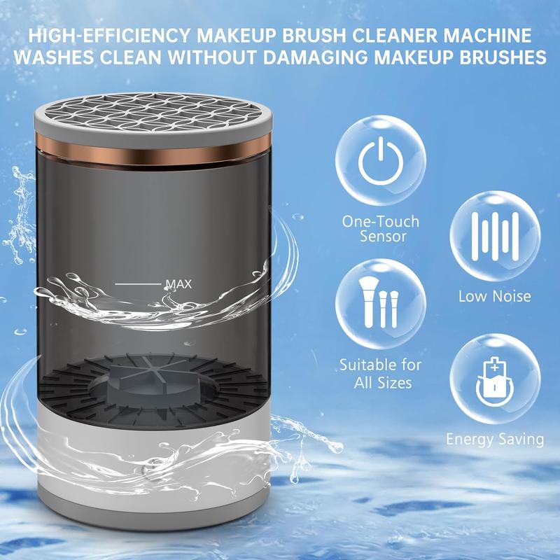 Electric Makeup Brush Cleaner, USB Rechargeable Makeup Brush Cleaning Machine, Automatic Makeup Brush Cleansing Tool for All Size Makeup Brush, Gift for Women