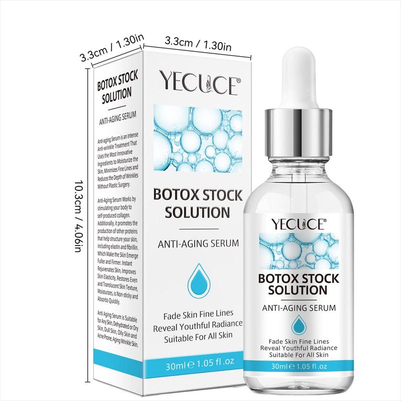 Botox Stock Solution, Moisturizing Skin Care Serum, Hydrating Skin Care Essence, Lifting and Firming Serum, Suitable for All Skin Types, Christmas Gift