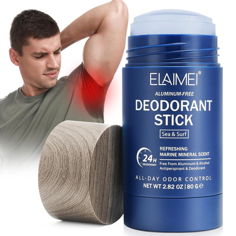 Refreshing Marine Mineral Scent Deodorant Stick, Gentle Body Care Deodorants, Multi-use Body Care Product for Daily Use