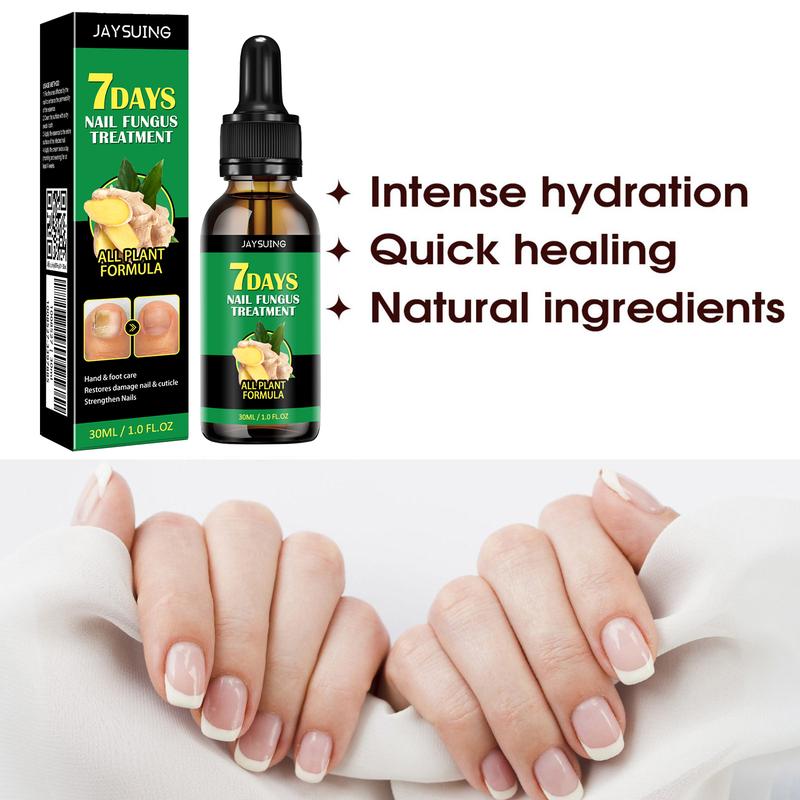 JAYSUING 7 Days Ginger Nail Oil, Nail Care Essence for Moisturizes and Thickens Nails -longer, Stronger and Brighter Nails