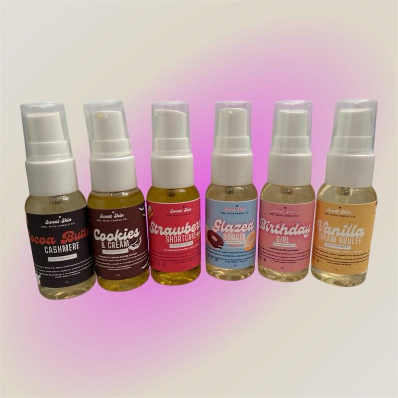 Sweet Skin Mini Sample - Infused with Bakery Scent, 1 oz Each Moisturizing Hydrating