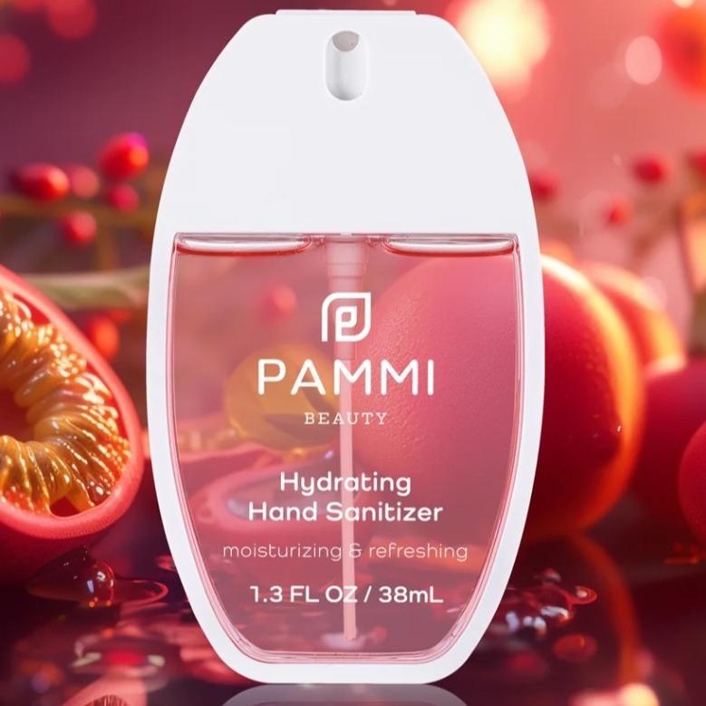 Pammi Beauty-Hydrating Hand Sanitizer Passionfruit Guava Aloe Vera Fresh Lavender Rosewater spray sanitizer