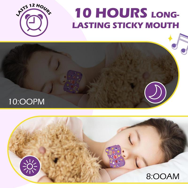 Sleep Breathing Closed Mouth Patch, 2 Boxes Mouth Strips for Prevents Snoring, Drooling, and Sleep Talking, Suitable for Adults and Children